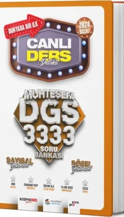Akademi Denizi 2024 DGS Sayısal Sözel Yetenek 3333 Soru Bankası