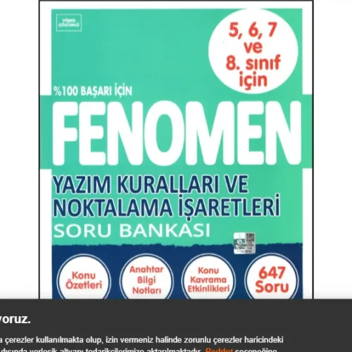 YAZIM KURALLARI VE NOKTALAMA İŞARETLERİ SORU BANKASI