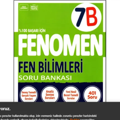 7 FEN BİLİMLERİ SORU BANKASI (B)